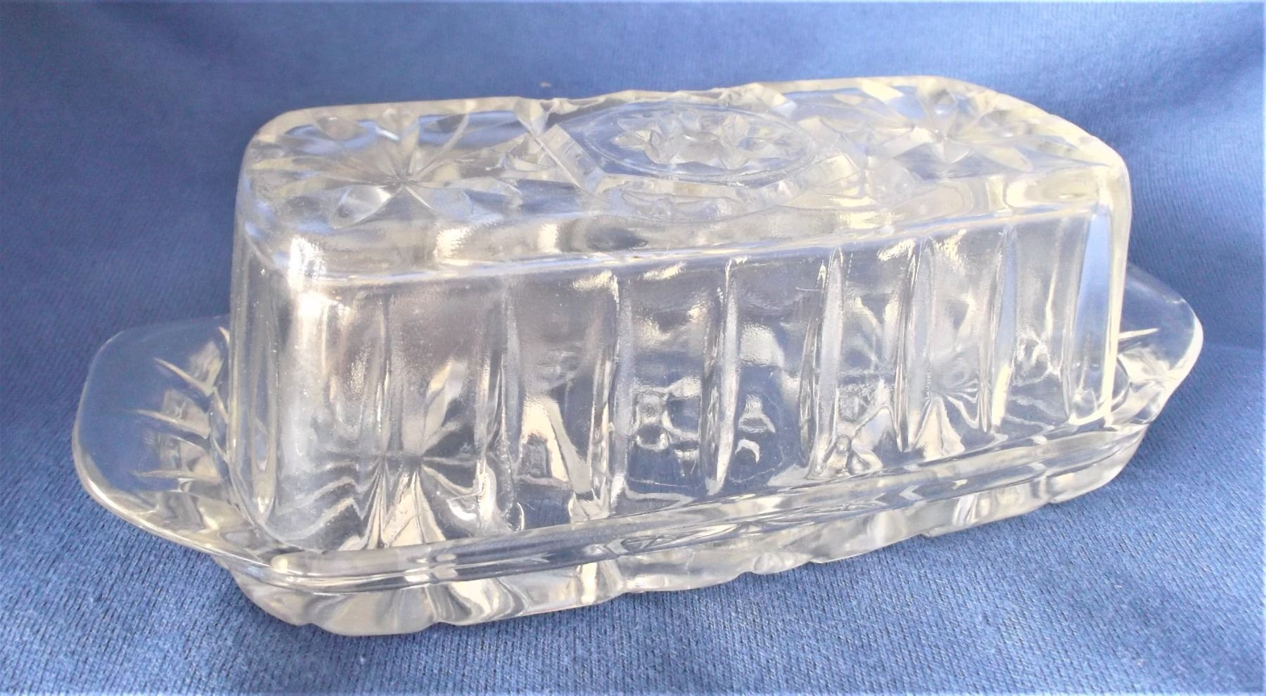 Lead Crystal Butter Dish