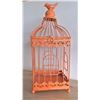 Image 1 : Orange Metal Bird Cage