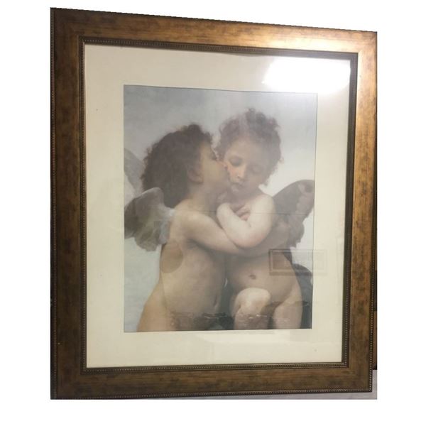 Print of L'Amour et Psyché, enfants , Artist  William Adolphe Bouguereau - Cherubs 78cm x 67.5 cm