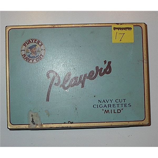 Players cigarette tin