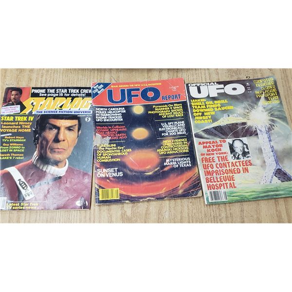 UFO and Starlog magazines