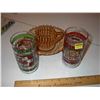 Image 1 : 3 coke collectibles 2 glasses and wood decorative cup made in Poland