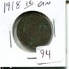 Image 1 : 1 cent Canadian 1918 penny coin