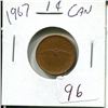 Image 1 : 1 cent Canadian 1967 penny coin