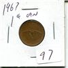 Image 1 : 1 cent Canadian 1962 penny coin