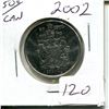 Image 1 : 50 cents Canadian 2002 BU fifty cent piece coin