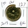 Image 1 : $1.00 Canadian 2013 BU one dollar coin