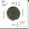 Image 1 : 5 cents Canadian 1932 nickel coin