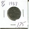 Image 1 : 5 cents Canadian 1933 nickel coin