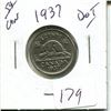 Image 1 : 5 cents Canadian 1937 Dot nickel coin