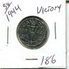 Image 1 : 5 cents Canadian 1944 Victory  coin