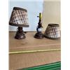 Image 1 : Pair ofMCM Night Stand Lamps Extra Long Cords, Wooden Bases