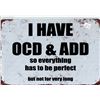 Image 1 : Tin Sign OCD-ADD