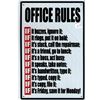 Image 1 : Tin Sign Office Rules
