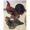 Image 3 : Rooster Plate + 2 Rooster figures