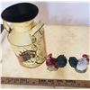 Image 1 : Rooster Tin + Rooster Salt + Pepper