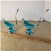 Image 1 : 2 Blue Birds (possibly Murano)