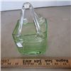 Image 1 : green glass basket