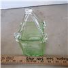 Image 2 : green glass basket