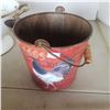 Image 4 : Tin Car tin roost bucket, antique enamel strainer (mint)