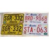 Image 1 : 4 Licence Plates
