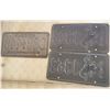 Image 4 : 3 Licence Plates