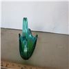 Image 2 : Baby blue and green glass swan