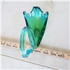 Image 3 : Baby blue and green glass swan
