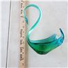 Image 4 : Baby blue and green glass swan