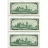 Image 2 : 3 Uncirculated 1867-1967 $1.00 bills one dollar bill / note