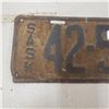 Image 3 : 1925 Saskatchewan Liscence Plate vintage original Sask plate