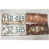 Image 1 : 1955 x4 Saskatchewan Liscence Plate vintage original Sask plate