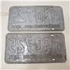 Image 3 : 1971 pair Saskatchewan Liscence Plate vintage original Sask plate