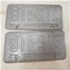 Image 2 : 1971 Pair Saskatchewan Liscence Plate vintage original Sask plate