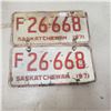 Image 1 : 1971 pair Saskatchewan Liscence Plate vintage original Sask plate