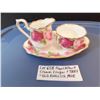 Image 1 : ROYAL ALBERT OLD ENGLISH ROSE CREAM, SUGAR & PLATE