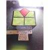 Image 4 : 665 4X4X4” STAIN GLASS KNICK KNACK CONTAINER