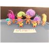 Image 1 : 684 VINTAGE LOT OF 8 TROLLS 2 TO 4” TALL