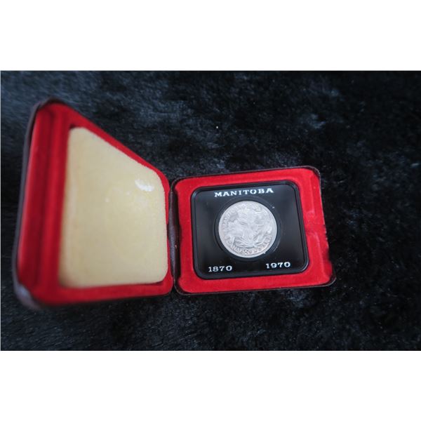 1870-1970 Manitoba Dollar, celebrating the 100th anniversary of the province joining Canada. Specime