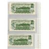 Image 2 : Lot of 3 Consecutive Serial Number 1973 $1 notes. Crow-Bouey signatures. BCD Prefix. BC-46b. Gem Unc