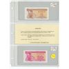 Image 1 : Lot of 2 Ukraine notes. First notes issued by new government. 1991 1 Karbovanets & 10 Karbovanets. U