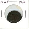 Image 1 : 1876H Canadian Victorian Large Cent. Heaton Mint. VG-8.