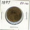 Image 1 : 1897 Canadian Victorian Large Cent. EF-40.