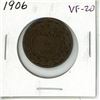 Image 2 : 1906 Canadian Edward VII Large Cent. VF-20.