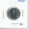 Image 1 : 1945 Chromium Plated Steel 5 Cents. AU-50. Lustrous.