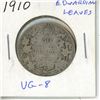 Image 1 : 1910 Edwardian Leaves Silver 50 Cents. The last year of issue for King Edward VII. VG-8.
