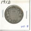 Image 1 : 1912 Silver 50 Cents. Key Date. Mintage of 285,867. VG-8.