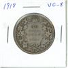 Image 1 : 1918 Silver 50 Cents. Last year of World War I. VG-8.