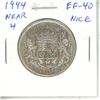 Image 1 : 1944 Near 4 Silver 50 Cents. World War II issue. EF-40.