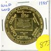 Image 1 : Wildwood Alberta 1985 Trade Dollar. Issued by the Elks Lodge. Celebrating Coin World Coin Week. Unci